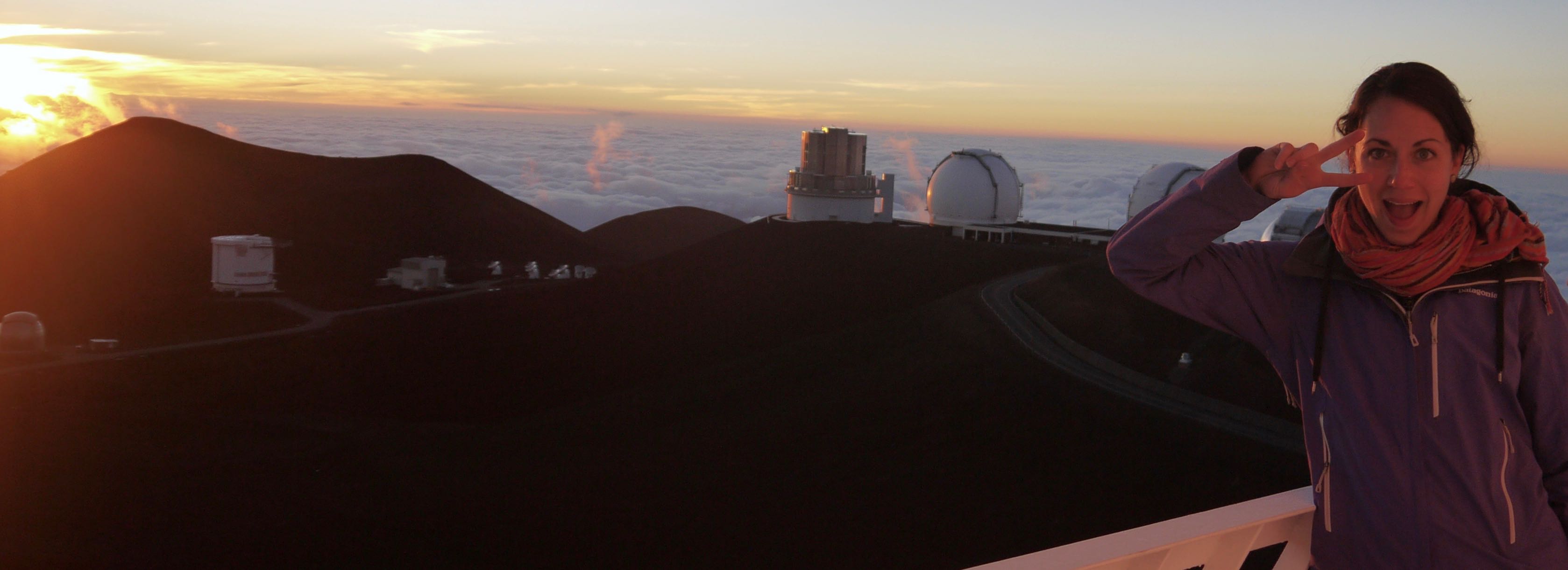 Awe-inspiring sunset on Mauna Kea